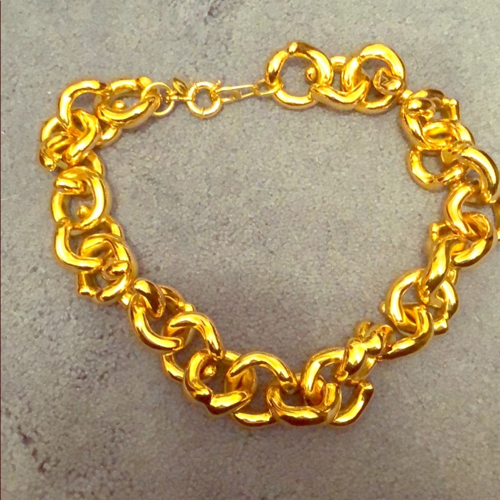 J.crew chunky gold necklace